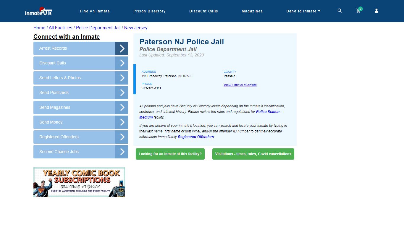 Paterson NJ Police Jail & Inmate Search - Paterson, NJ
